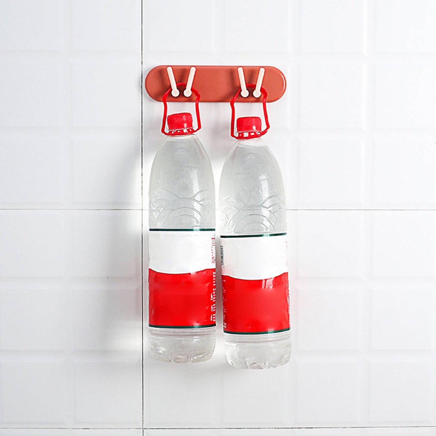 4703 Plastic Multipurpose Holder Bathroom Accessories Organizer Wall Mounted Hanging Mount Shelf & Hooks (1pc)