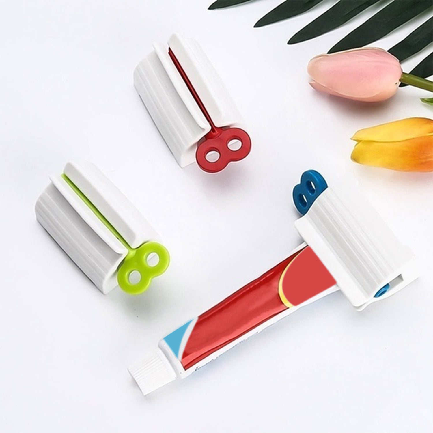 2514A Rolling Tube Toothpaste Squeezer Toothpaste Seat Holder Stand DeoDap